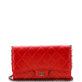 Wallet on Short Chain Quilted Caviar