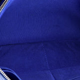 Classic Double Pocket Zip Pouch Chevron Caviar Medium