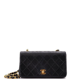 Vintage Full Flap Bag Quilted Lambskin Mini