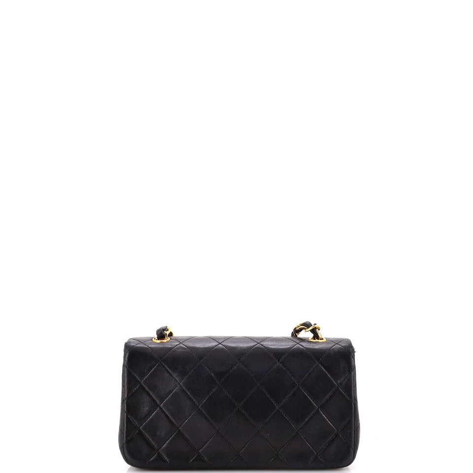 Vintage Full Flap Bag Quilted Lambskin Mini