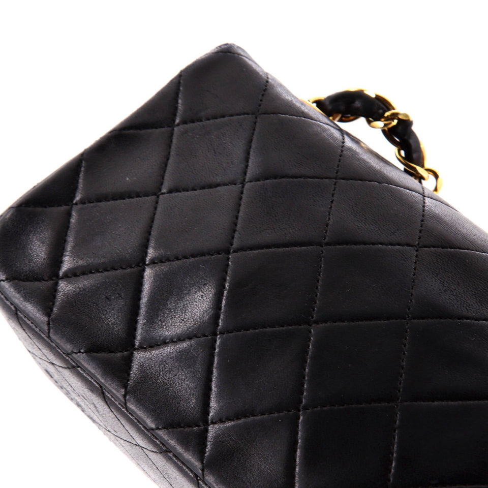 Vintage Full Flap Bag Quilted Lambskin Mini