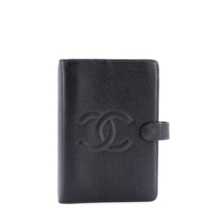 Timeless CC Ring Agenda Cover Caviar Small