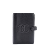 Timeless CC Ring Agenda Cover Caviar Small