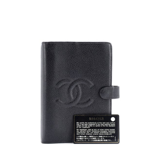 Timeless CC Ring Agenda Cover Caviar Small