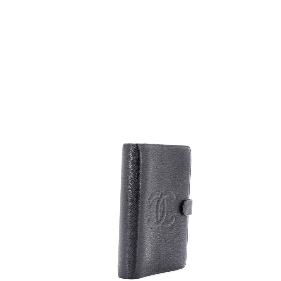 Timeless CC Ring Agenda Cover Caviar Small