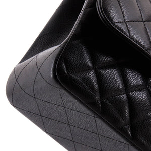 Classic Double Flap Bag Quilted Caviar Jumbo