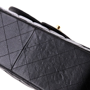Classic Double Flap Bag Quilted Caviar Jumbo