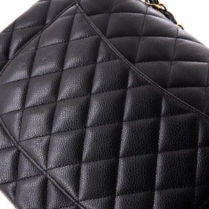Classic Double Flap Bag Quilted Caviar Jumbo