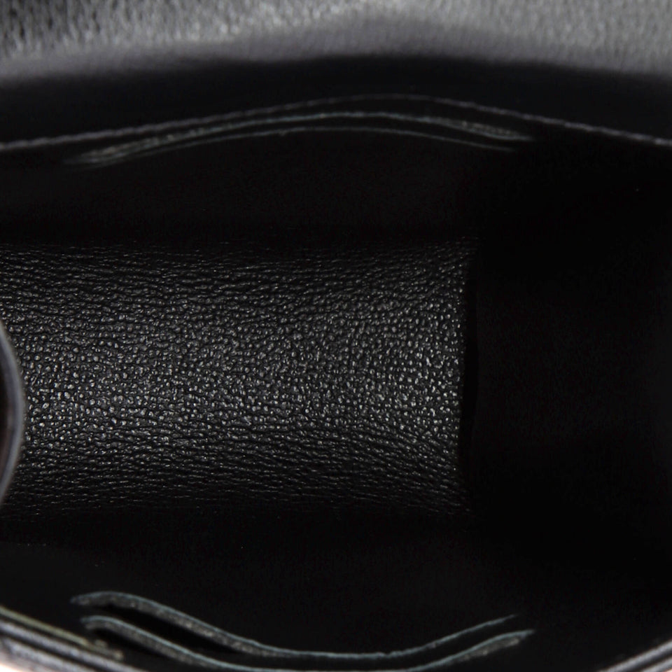 CC Box Flap Phone Holder Crossbody Bag Quilted Caviar