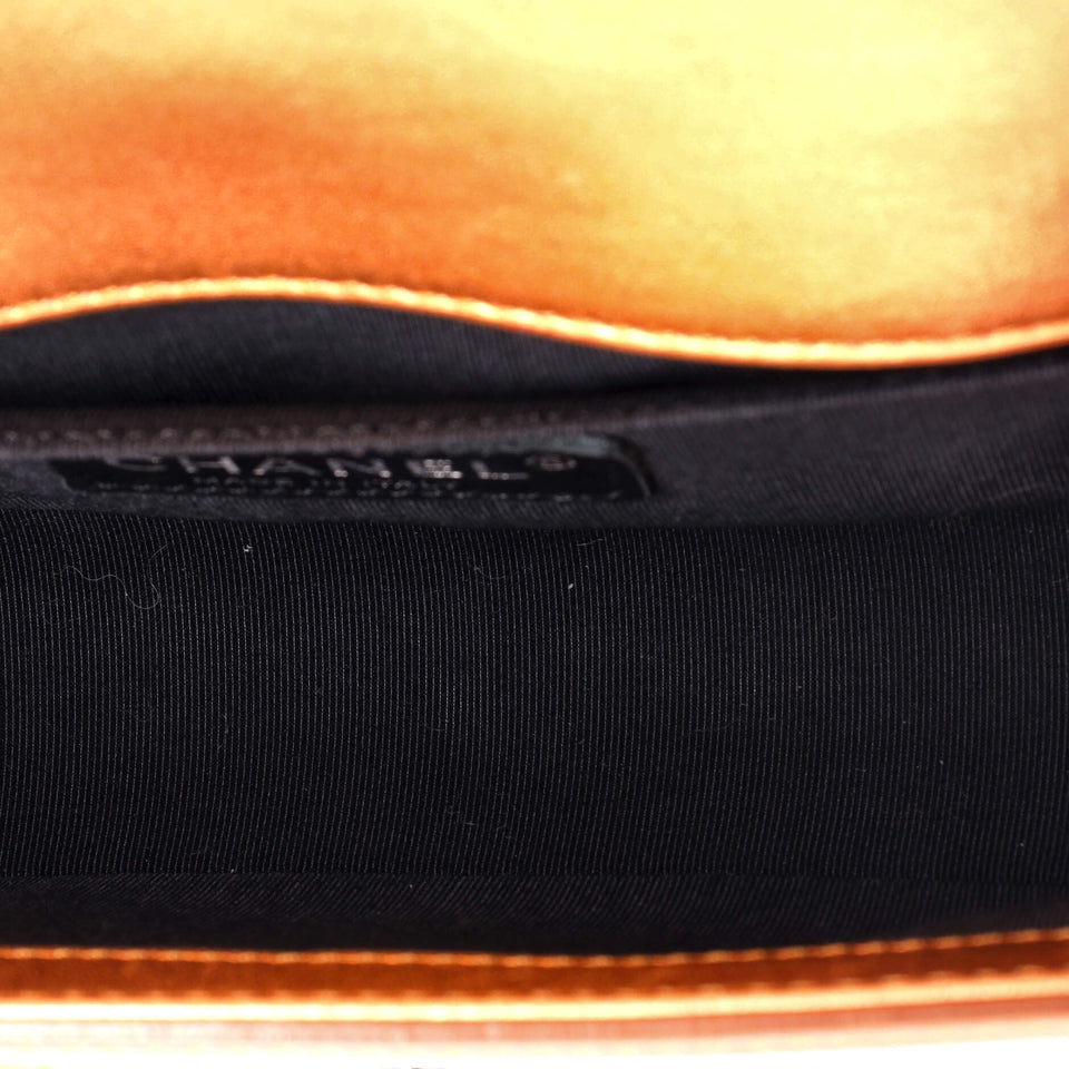 Boy Flap Bag Quilted Patent Small