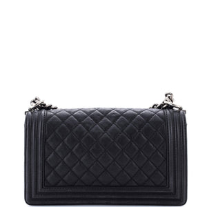 Paris-Dallas Boy Flap Bag Quilted Calfskin with Metal Adornments Old Medium