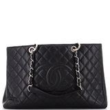Grand Shopping Tote Quilted Caviar XL