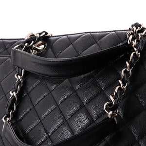 Grand Shopping Tote Quilted Caviar XL