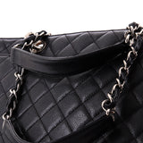 Grand Shopping Tote Quilted Caviar XL