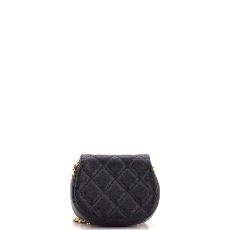 Coco Mail Clutch with Chain Quilted Calfskin Mini