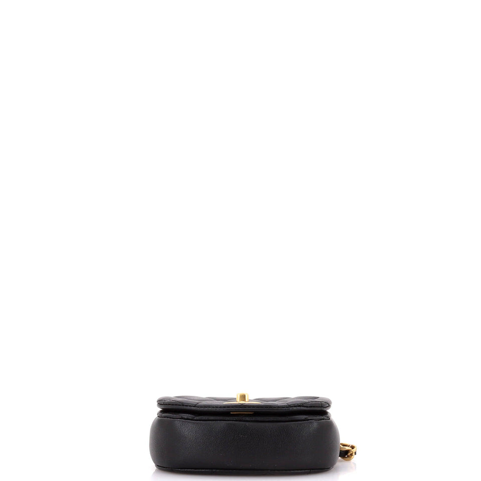 Coco Mail Clutch with Chain Quilted Calfskin Mini