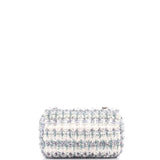 Classic Single Flap Bag Quilted Tweed and Ribbon Mini