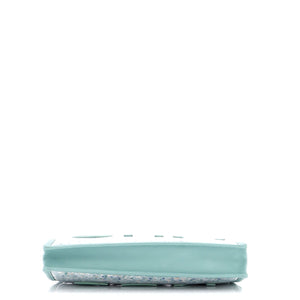 Logo Wristlet Clutch PVC Over Quilted Tweed Large