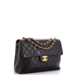 Vintage Classic Single Flap Bag Quilted Lambskin Jumbo