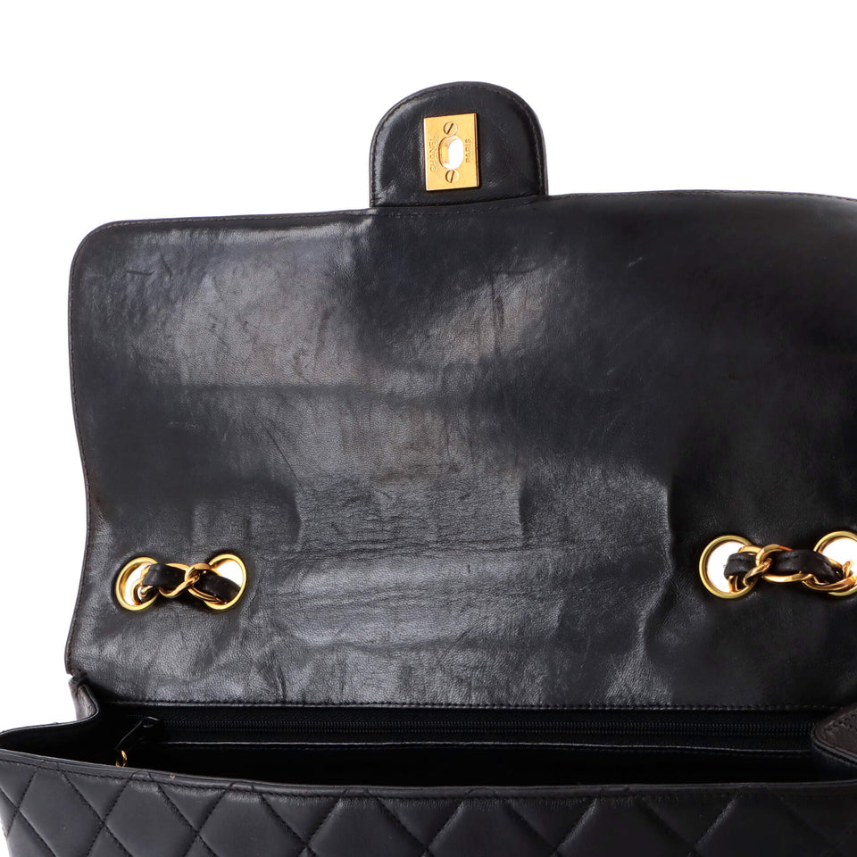 Vintage Classic Single Flap Bag Quilted Lambskin Jumbo