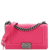 Boy Flap Bag Quilted Lambskin Old Medium