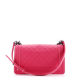 Boy Flap Bag Quilted Lambskin Old Medium