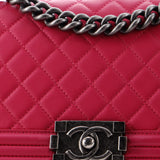Boy Flap Bag Quilted Lambskin Old Medium