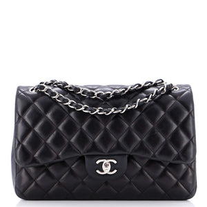 Classic Double Flap Bag Quilted Lambskin Jumbo