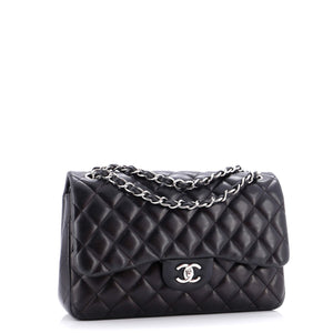Classic Double Flap Bag Quilted Lambskin Jumbo