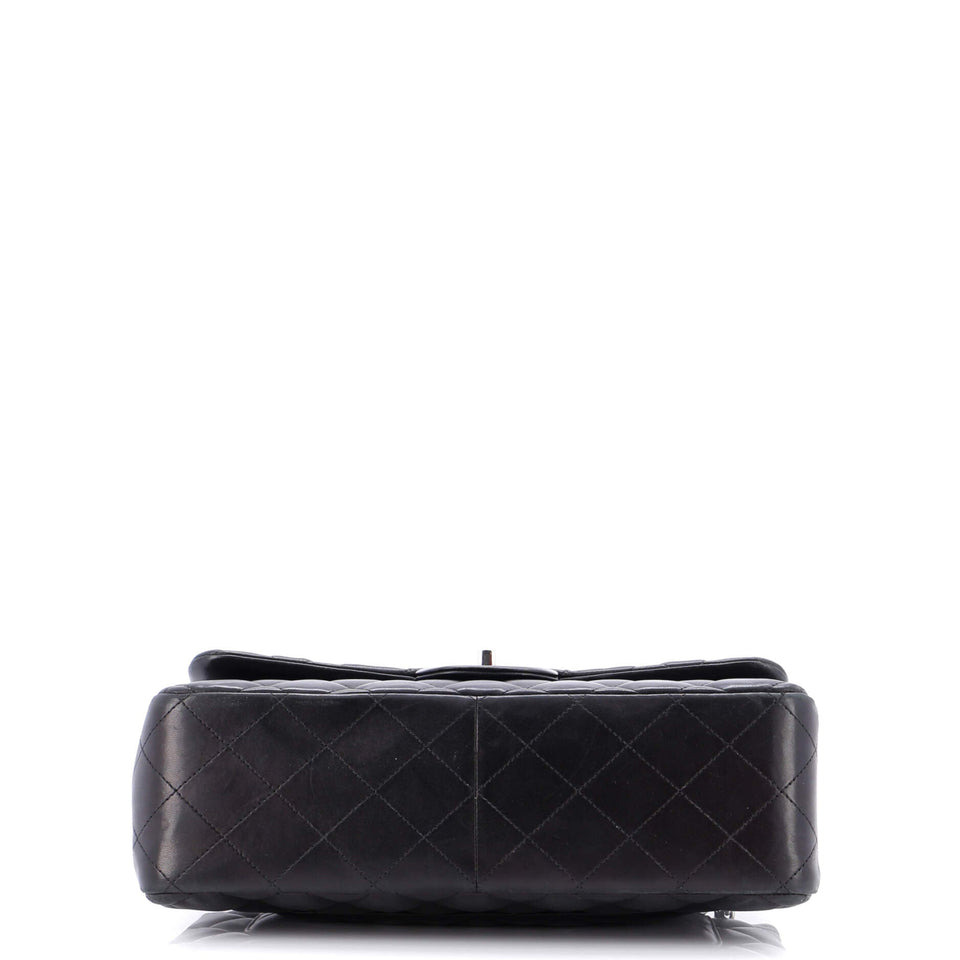 Classic Double Flap Bag Quilted Lambskin Jumbo