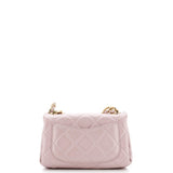 Color Match Flap Bag Quilted Lambskin Mini