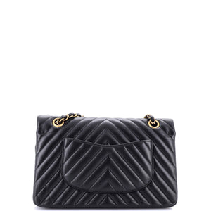 Classic Double Flap Bag Chevron Calfskin Medium