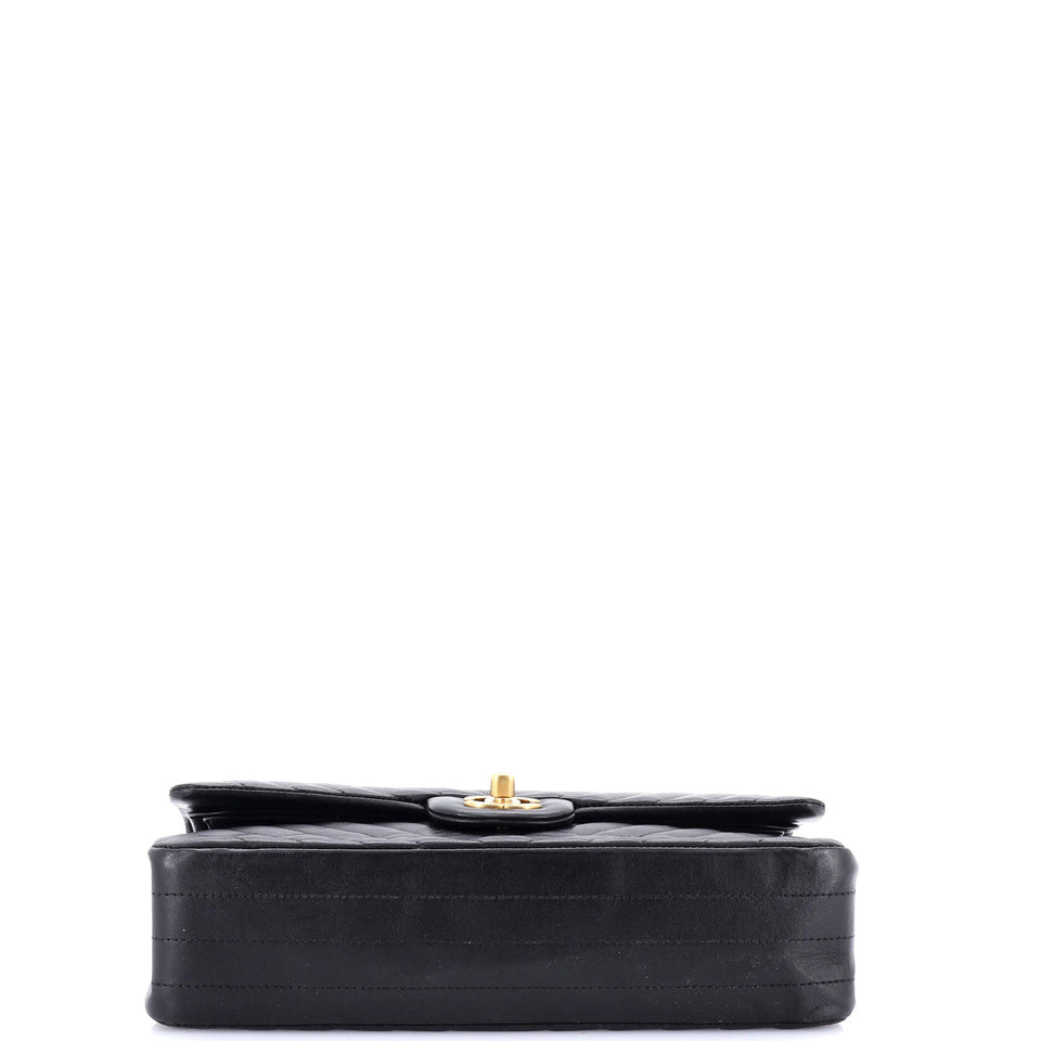 Classic Double Flap Bag Chevron Calfskin Medium