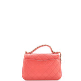 Chain Infinity Top Handle Bag Quilted Lambskin Small