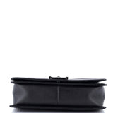 So Black Boy Flap Bag Quilted Caviar New Medium