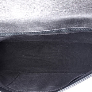 So Black Boy Flap Bag Quilted Caviar New Medium
