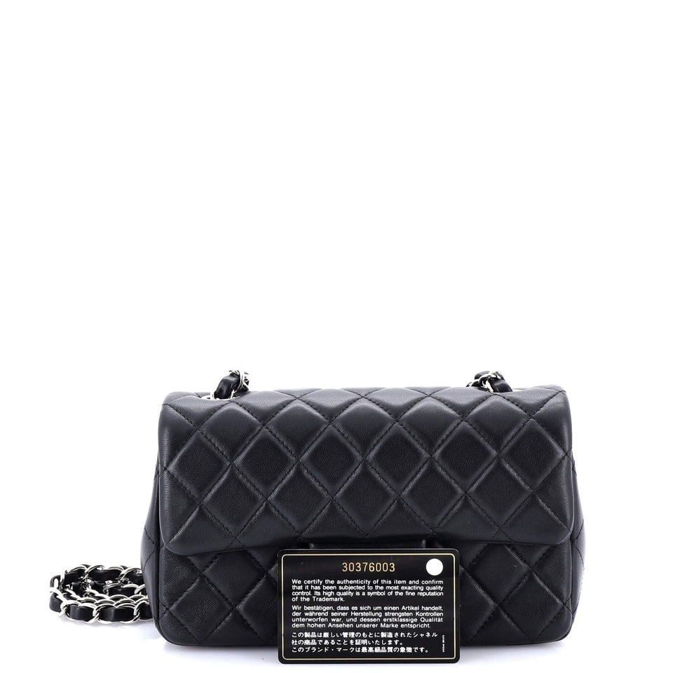 Classic Single Flap Bag Quilted Lambskin Mini