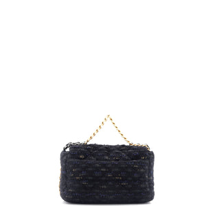 19 Flap Bag Quilted Tweed and Ribbon Medium