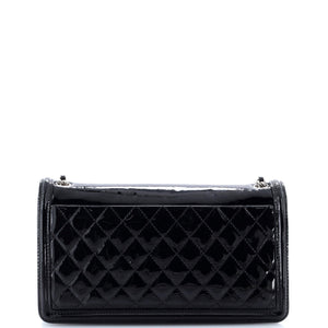 Boy Brick Flap Bag Patent with Crystal Inlaid Plexiglass Horizontal