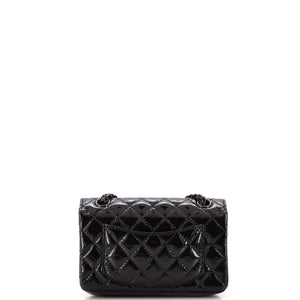 So Black Reissue 2.55 Flap Bag Quilted Patent Mini