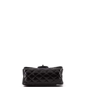 So Black Reissue 2.55 Flap Bag Quilted Patent Mini