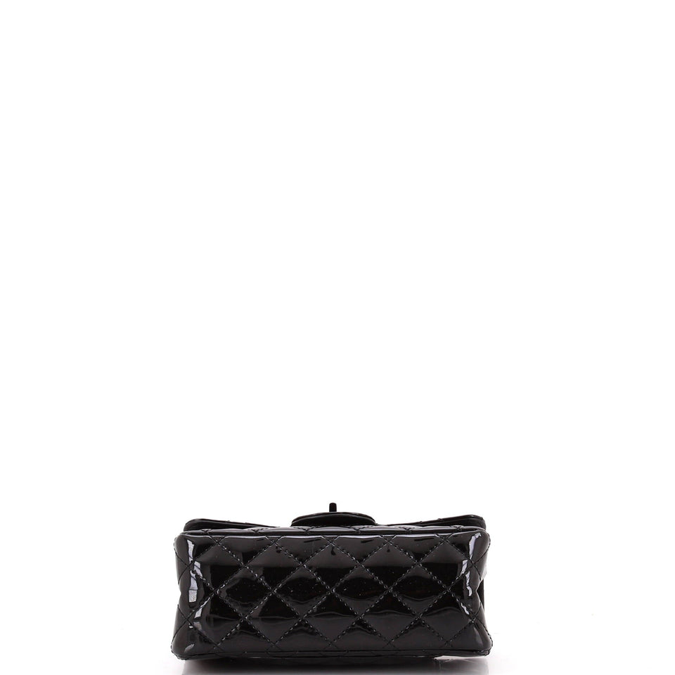 So Black Reissue 2.55 Flap Bag Quilted Patent Mini