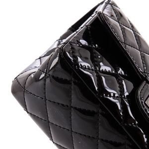 So Black Reissue 2.55 Flap Bag Quilted Patent Mini