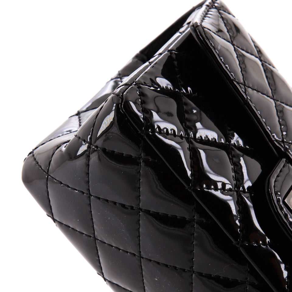 So Black Reissue 2.55 Flap Bag Quilted Patent Mini