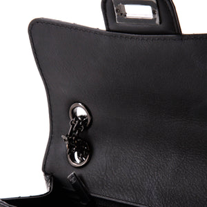 So Black Reissue 2.55 Flap Bag Quilted Patent Mini