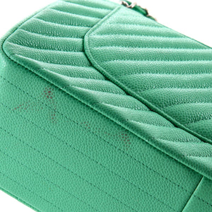 Classic Double Flap Bag Chevron Caviar Jumbo