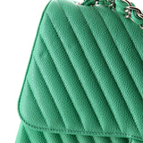 Classic Double Flap Bag Chevron Caviar Jumbo