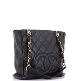 Petite Shopping Tote Quilted Caviar