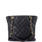 Petite Shopping Tote Quilted Caviar