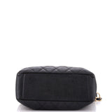 Petite Shopping Tote Quilted Caviar